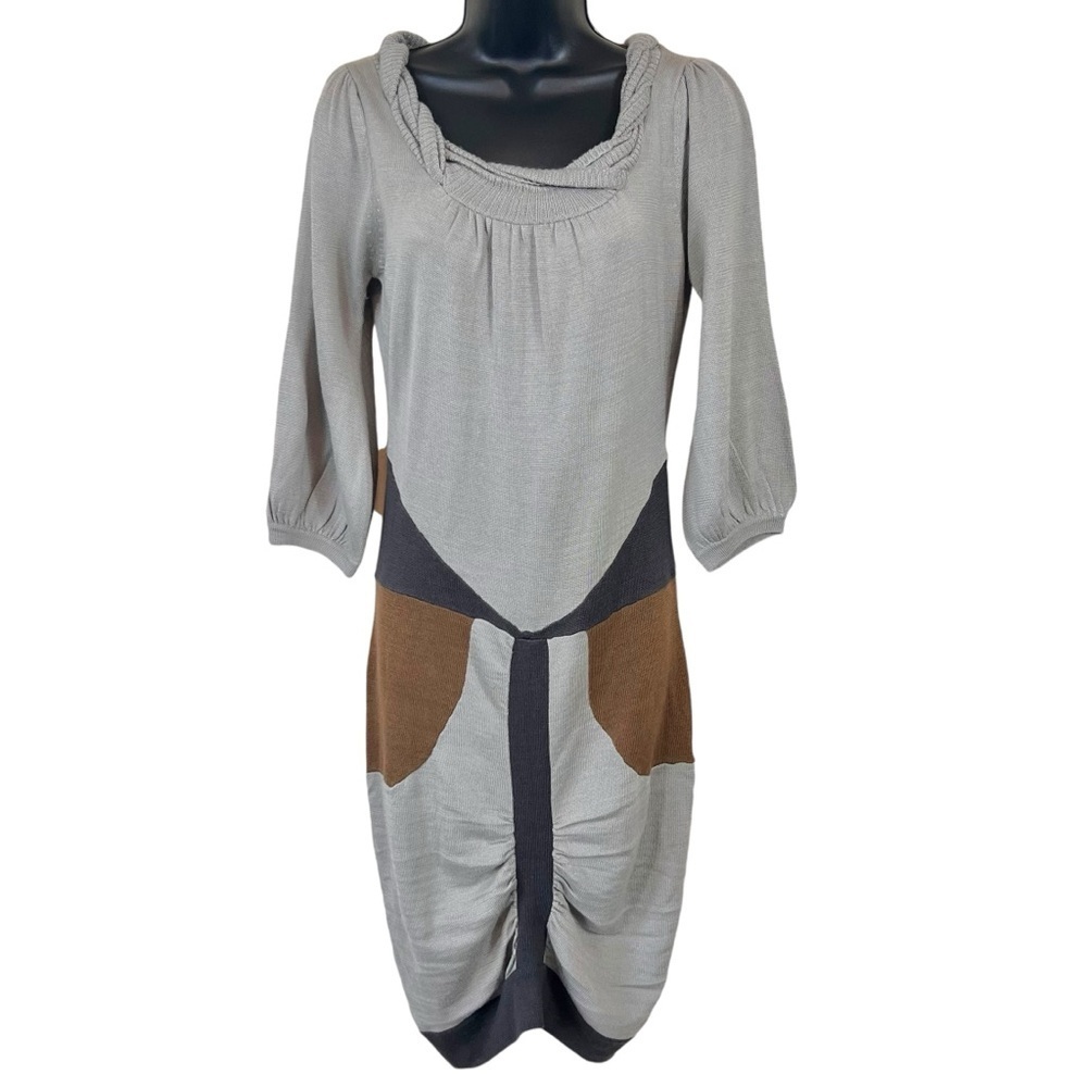 Stella McCartney Wool Blend Colorblock Sweater Dress